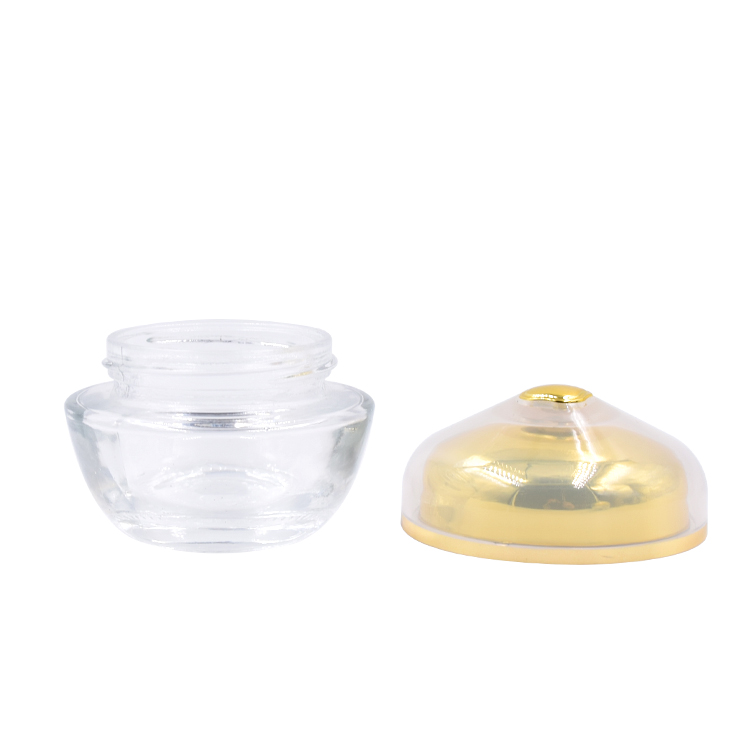 storage clear glass container skincare eye cream lotion glass jar