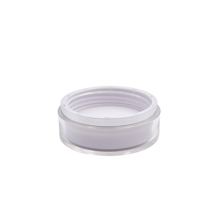storage clear glass white cap container for skincare eye cream lotion glass jar