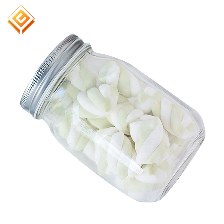 storage container canning bottle 16oz 8oz 12oz 32oz regular mouth glass mason jar with lid for preserving jams jellies sauces