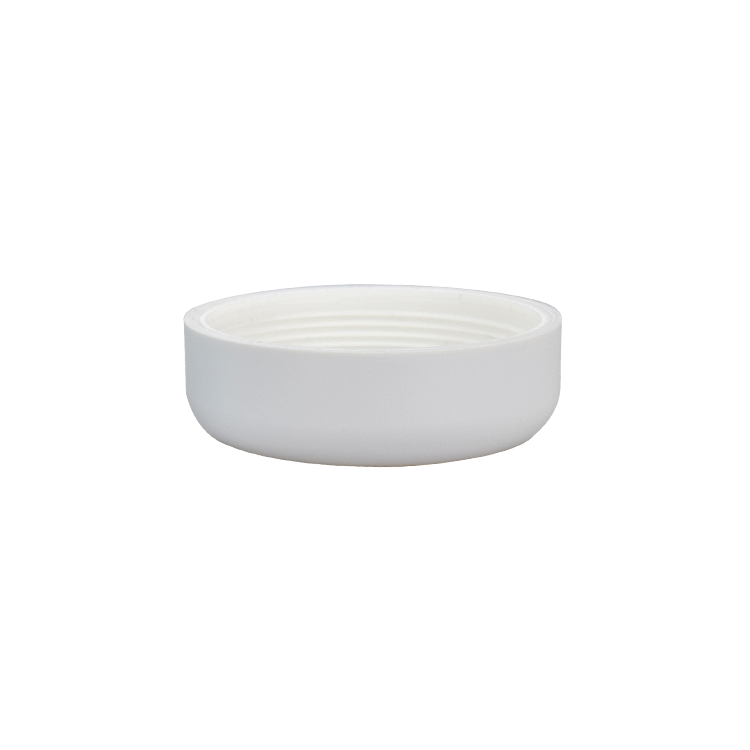 storage cosmetic blue glass white cap container for skincare eye cream lotion 50g glass jar