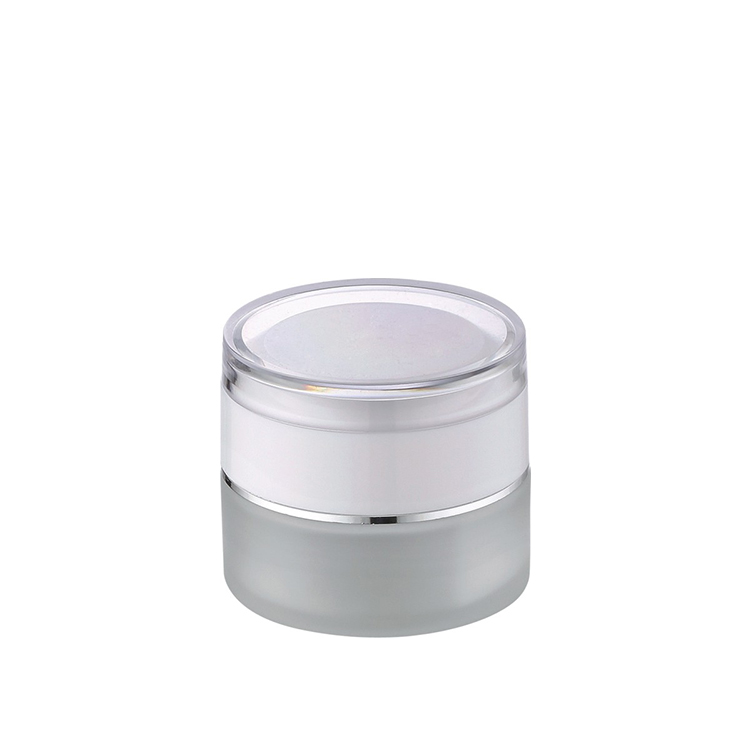 storage customized frosted glass container skincare eye cream lotion glass jar