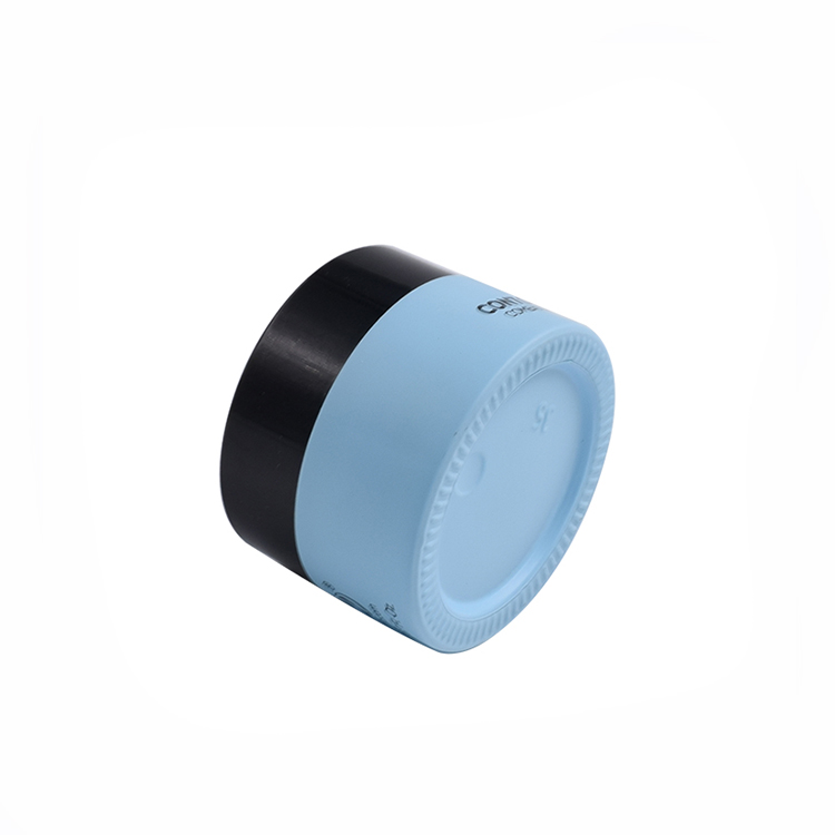 storage frosted blue glass creams lotions container cosmetic matte glass jar