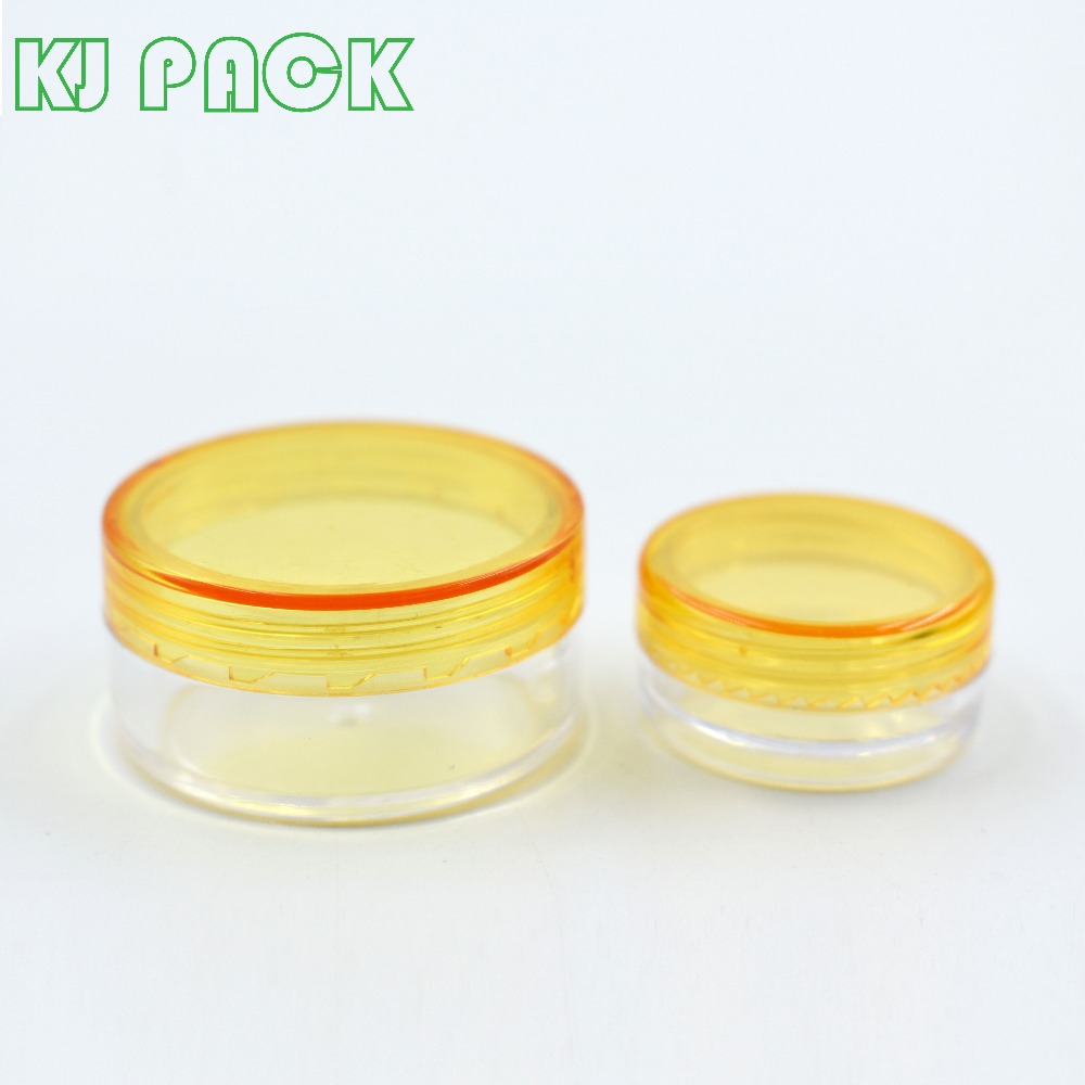 storage mini jar colored plastic jars 3g 5g 10g diamond shape round shape