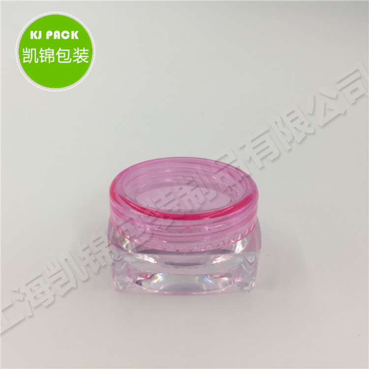 storage mini jar colored plastic jars 3g 5g 10g diamond shape round shape