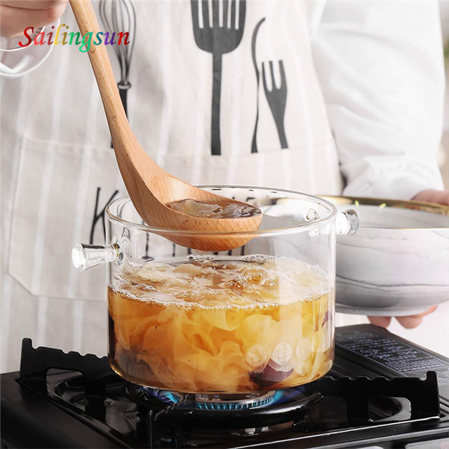 stove top oven safe flame free clear with lid pyrex glass food pot