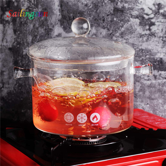 stove top oven safe flame free clear with lid pyrex glass food pot