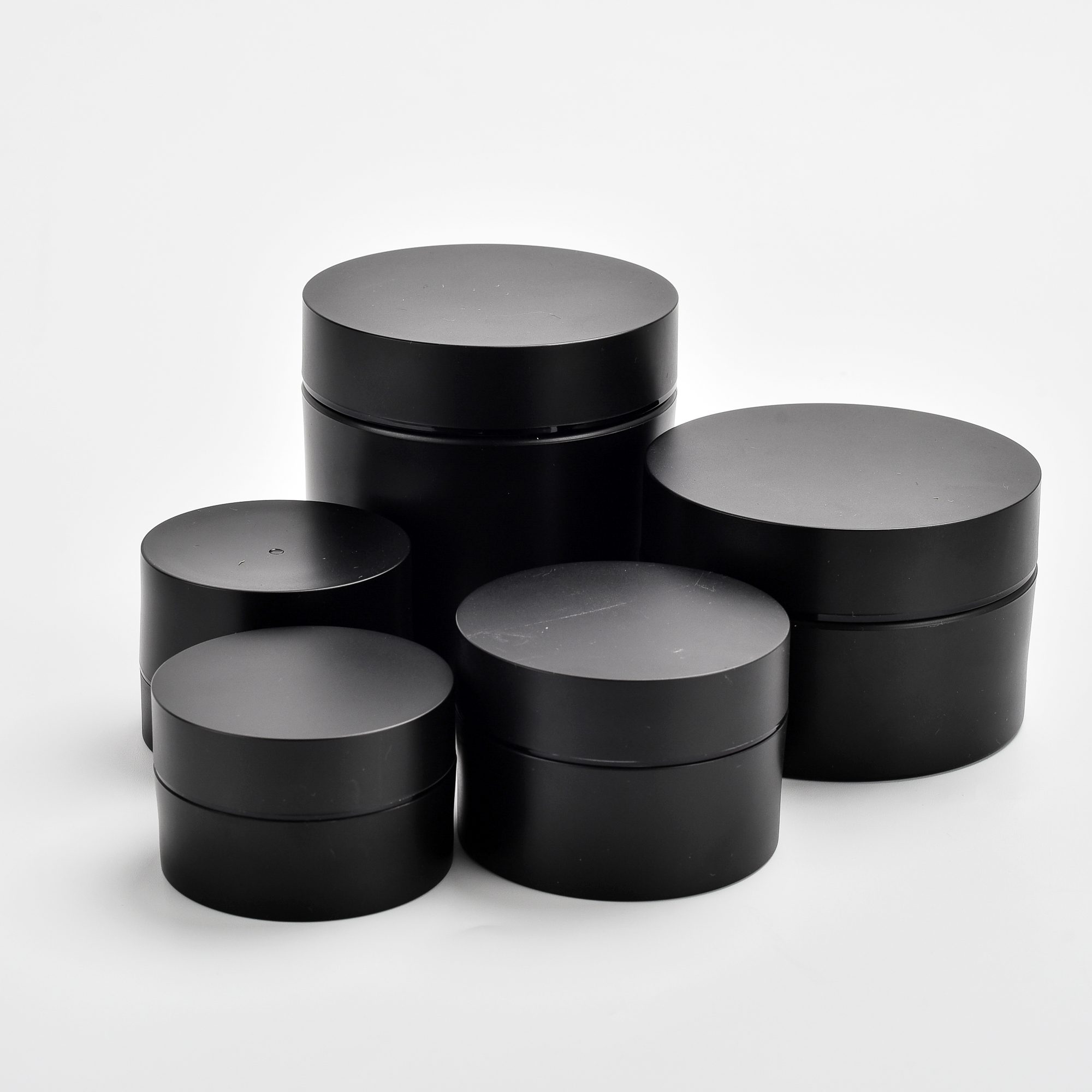 straight round shaped acrylic cosmetics container plastic jars 15g 30g