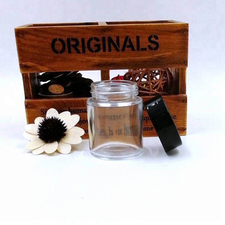 straight side kush bottle 60ml 2oz empty child proof glass jar with lids for herbs flower cream vb vc ve candy nut cbd 3oz 4oz