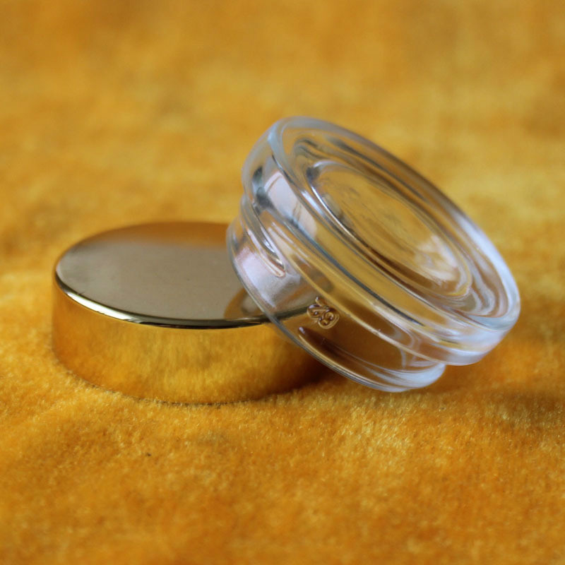 straight wide mouth glass jar clear lip balm jar 5ml