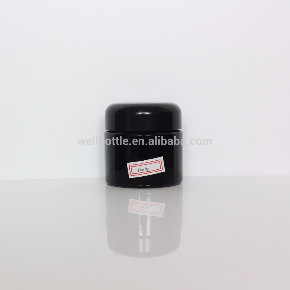 super September hot sale 15ml 30ml 50ml 100ml 200ml 250ml 500ml 1000ml UV dark violet glass cream jar DV-04S