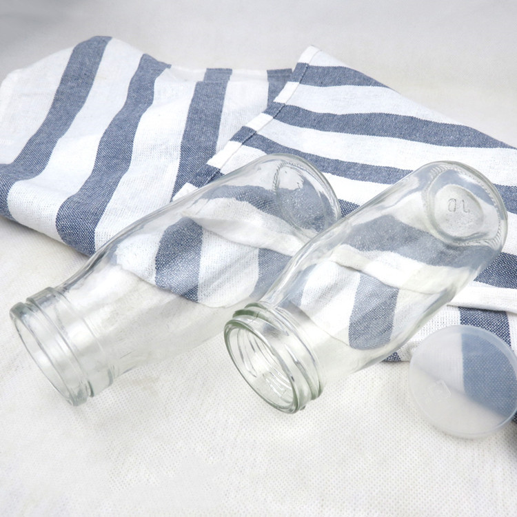supplier 100ml-1000ml milk glass bottle with plastic cap wholesale