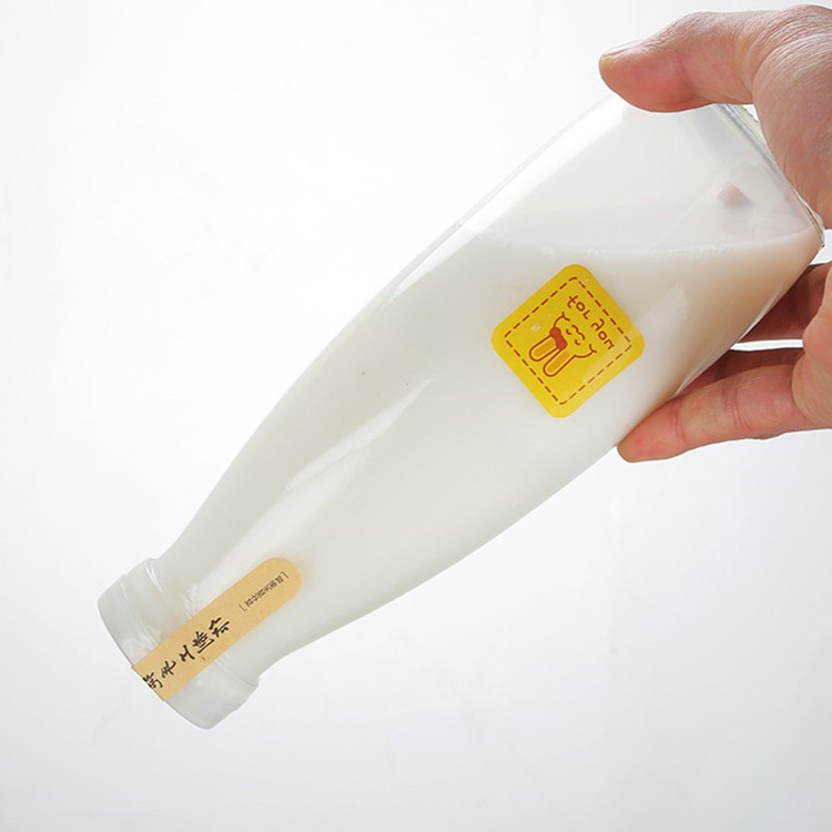 supplier 100ml-1000ml milk glass bottle with plastic cap wholesale