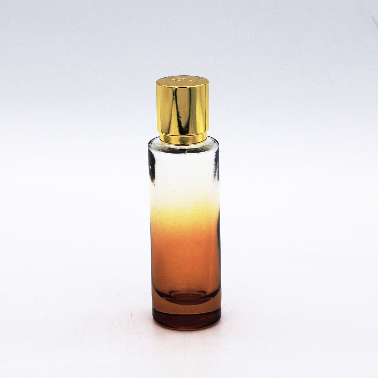 supplier design high quality gradual coating cylinder empty perfume glass bottles