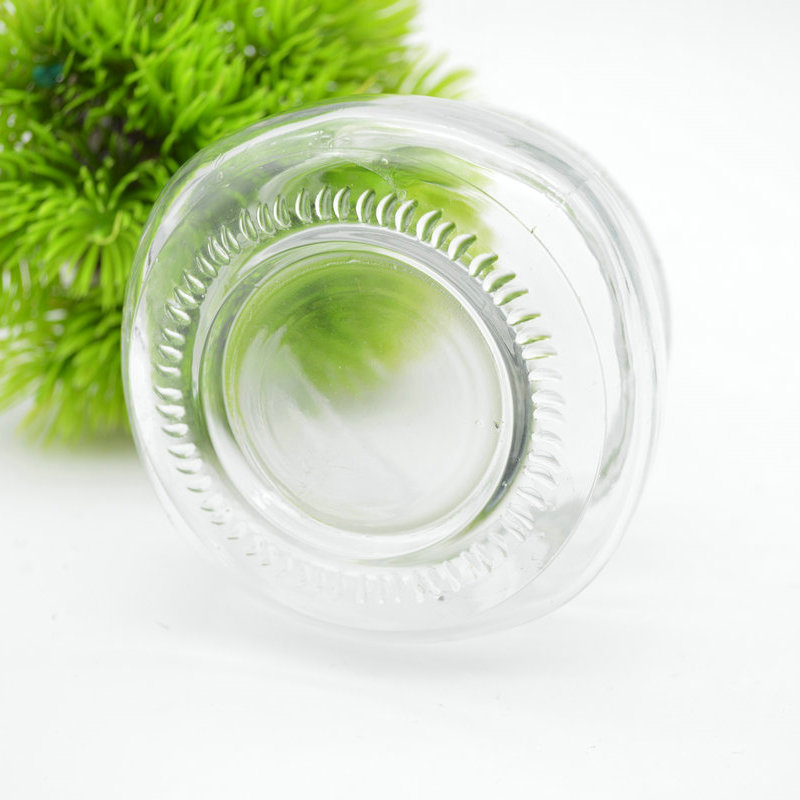 suppliers glass jar storage for honey bee jam Caviar chili sauce can glass mason jar with lid aluminum screw caps
