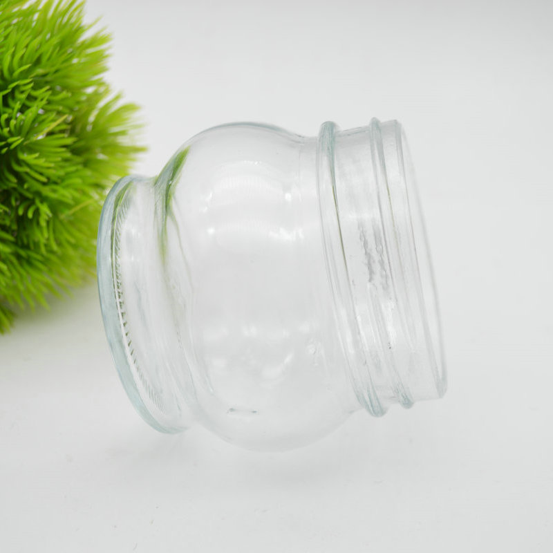 suppliers glass jar storage for honey bee jam Caviar chili sauce can glass mason jar with lid aluminum screw caps