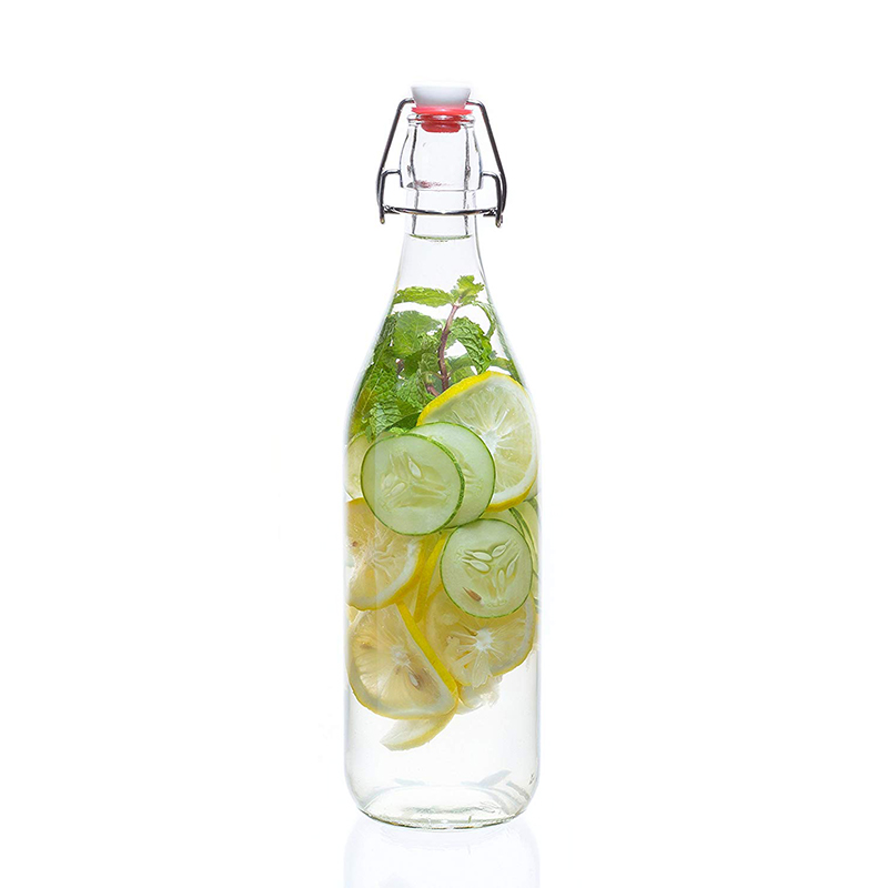 swing top glass bottles 1 litre glass milk bottle