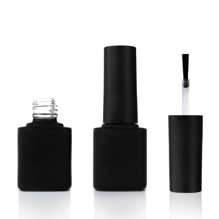 tall square high quality frosted 5ml empty nail polish bottle