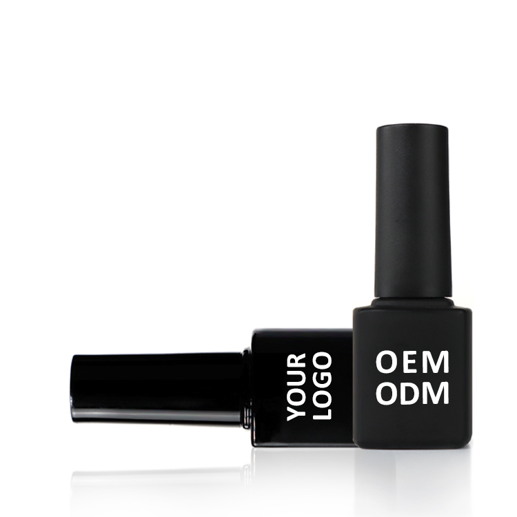 tall square high quality frosted 5ml empty nail polish bottle