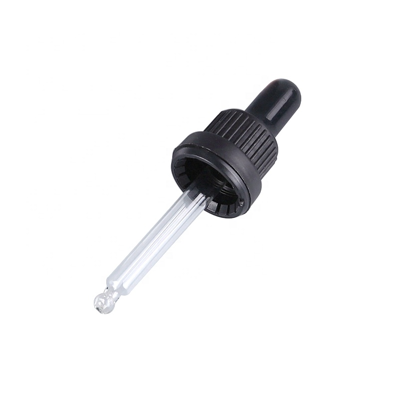 tamper evident matte black plastic dropper violet glass bottles 10ml 15ml 20ml 30ml 50ml 100ml black glass essential oil bottle