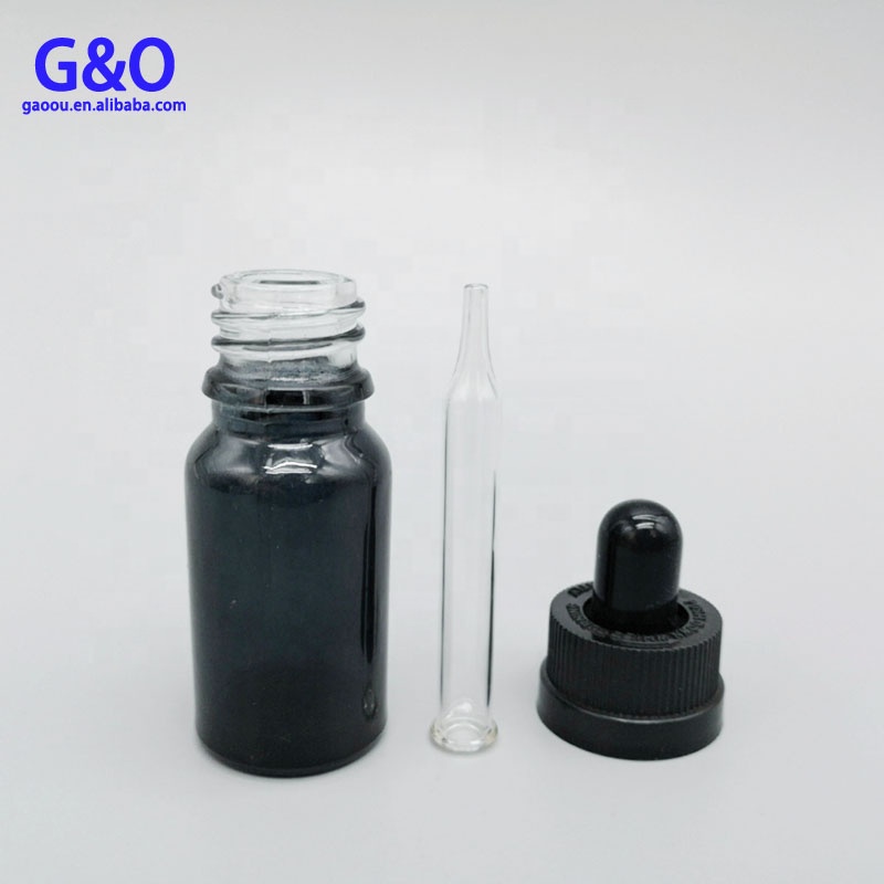 tamper evident screw euro cap 10ml brown bottle amber glass 10 ml essential oil dropper bottle for cosmetic