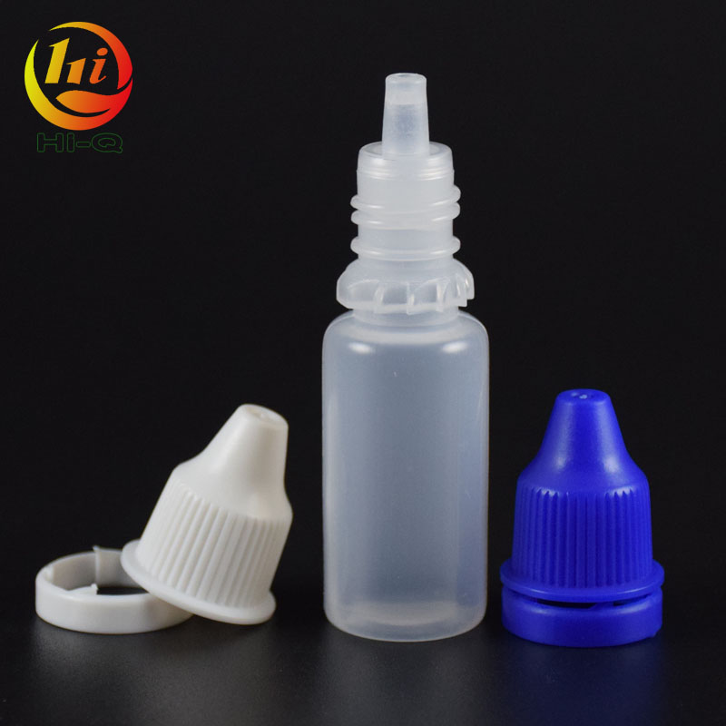 tamper proof cap pe squeeze 10 ml eye dropper bottle 10ml plastic vials with caps