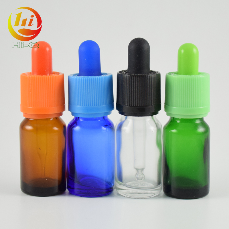 tamper-proof e liquid amber glass dropper bottle 10ml with dropper