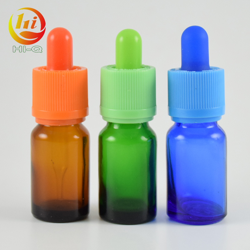 tamper-proof e liquid amber glass dropper bottle 10ml with dropper