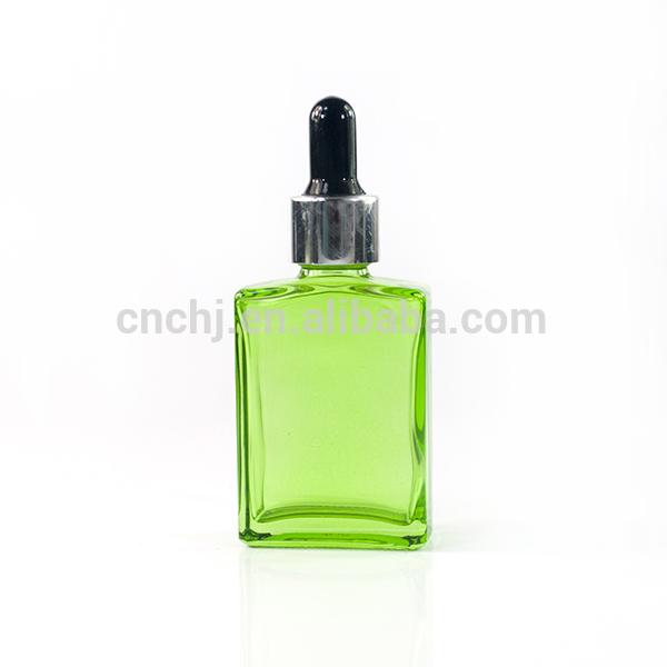taobao 50ml white black blue clear rectangular glass dropper bottle with cap