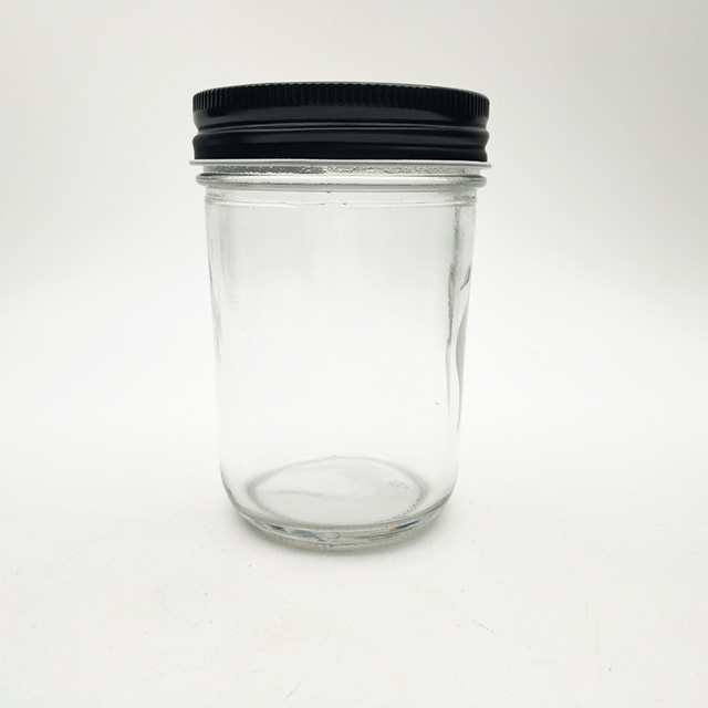 tapered glass jar for canning 4 oz 8 oz Mason Jar with lids for candle