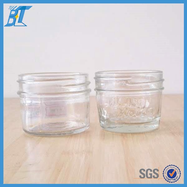 tapered glass jar for canning 4 oz 8 oz Mason Jar with lids for candle