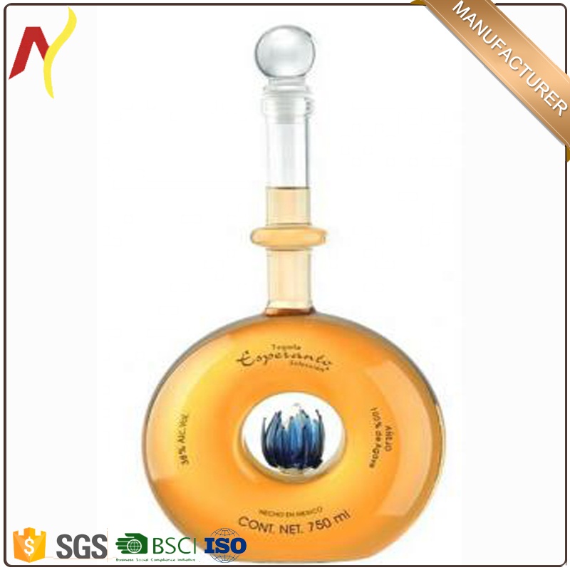 tequila 375ml 500ml 750ml 1000ml 1250ml custom tequila glass bottle