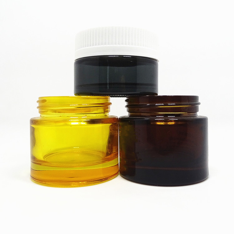 thick air tight glass jar skin care eye cream packaging jars refillable