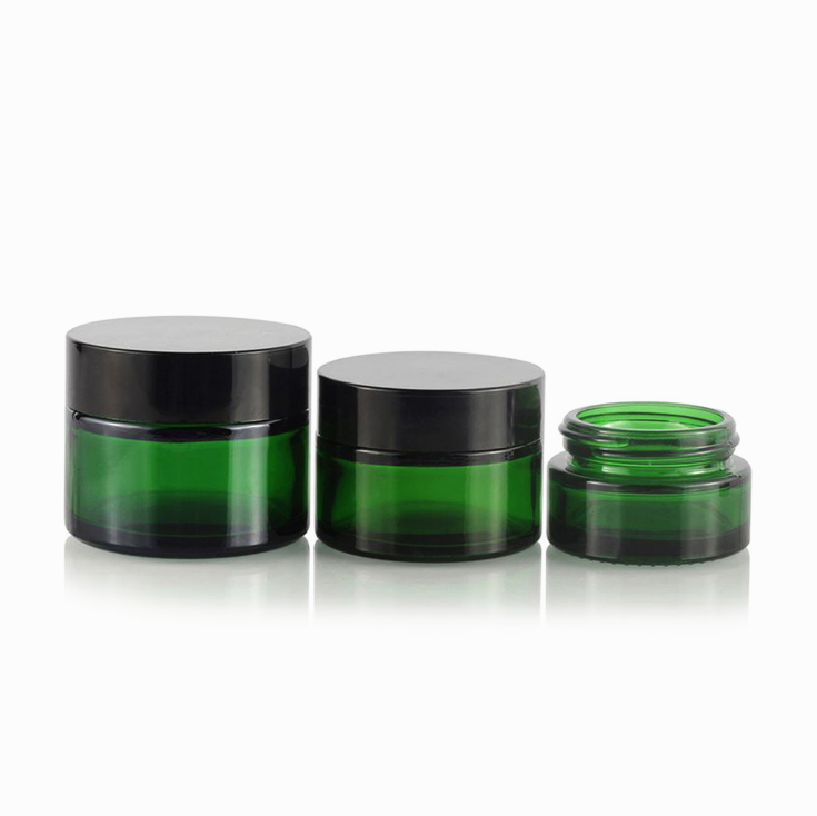thick air tight glass jar skin care eye cream packaging jars refillable