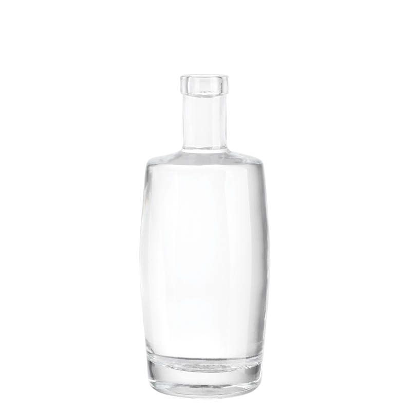 top  750ml square vodka  empty glass bottle