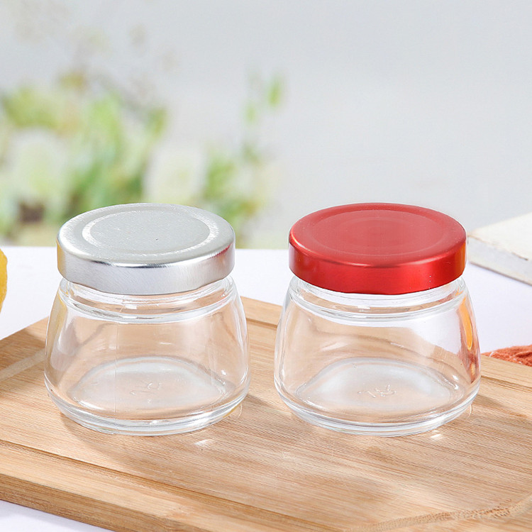 top grade 50ml 75ml 120ml 150ml airtight glass jar for swiftlet nest with metal lid