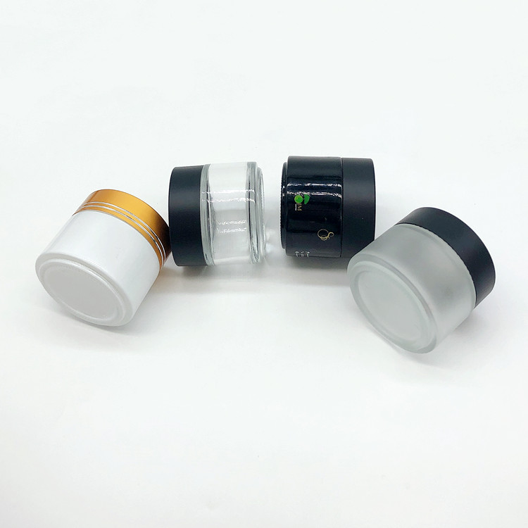 top grade custom 100ml round glass cosmetic jar for eye cream with cap