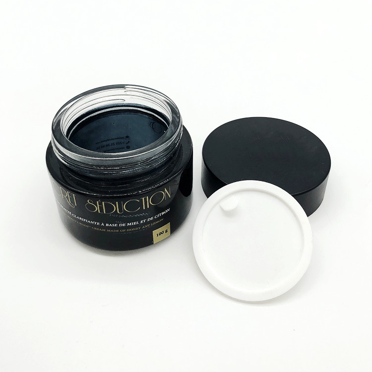 top grade custom 100ml round glass cosmetic jar for eye cream with cap