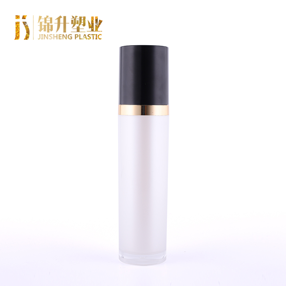 top quality custom logos wholesale cylinder shape luxury acrylic cosmetics containers and packaging