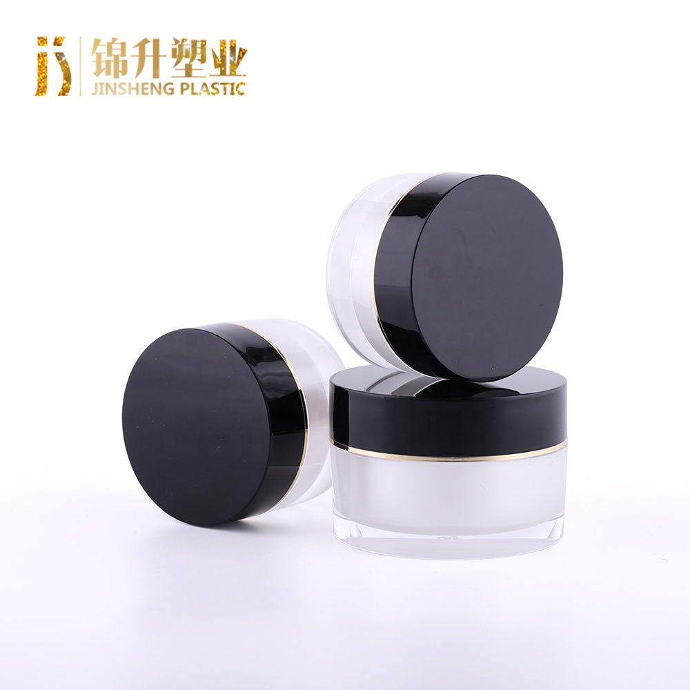 top quality custom logos wholesale cylinder shape luxury acrylic cosmetics containers and packaging