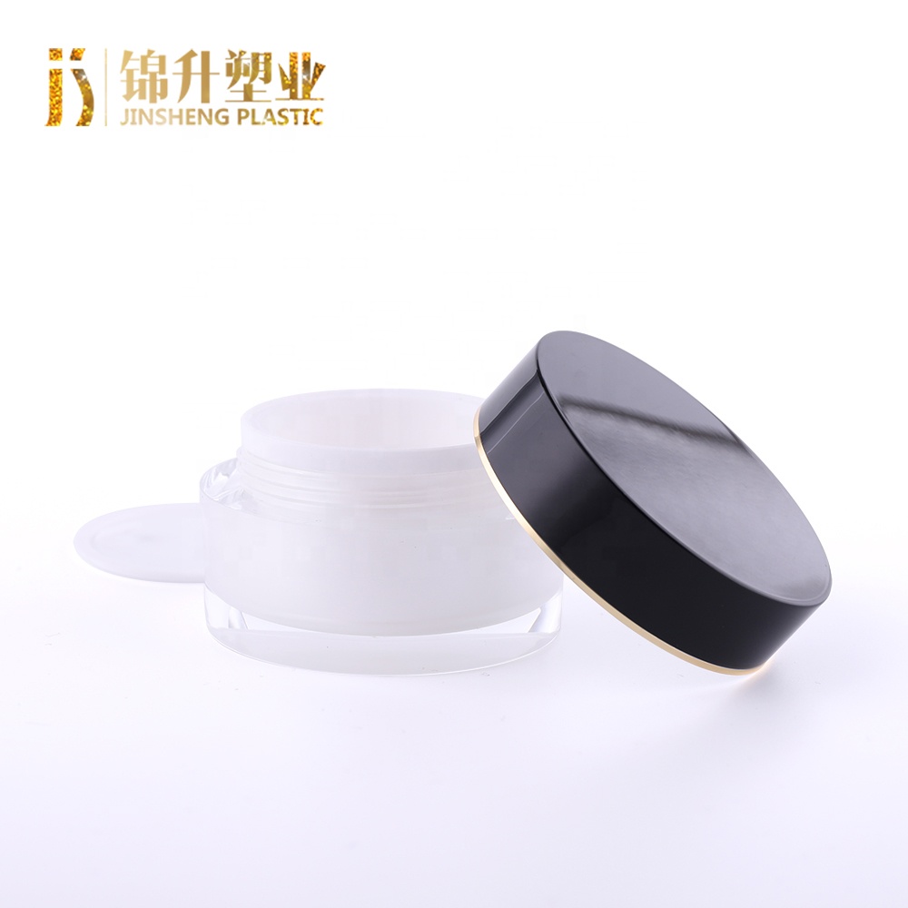 top quality custom logos wholesale cylinder shape luxury acrylic cosmetics containers and packaging