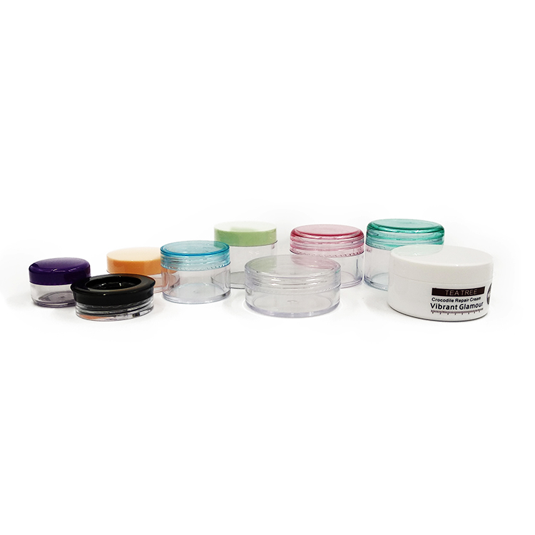 top quality skin care packaging 5g 15g 30g plastic eye small containers ps cream jar for cosmetic
