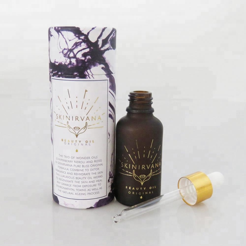 trade assurance 30ml glass bottles amber/frosted amber glass dropper bottles with packing tube