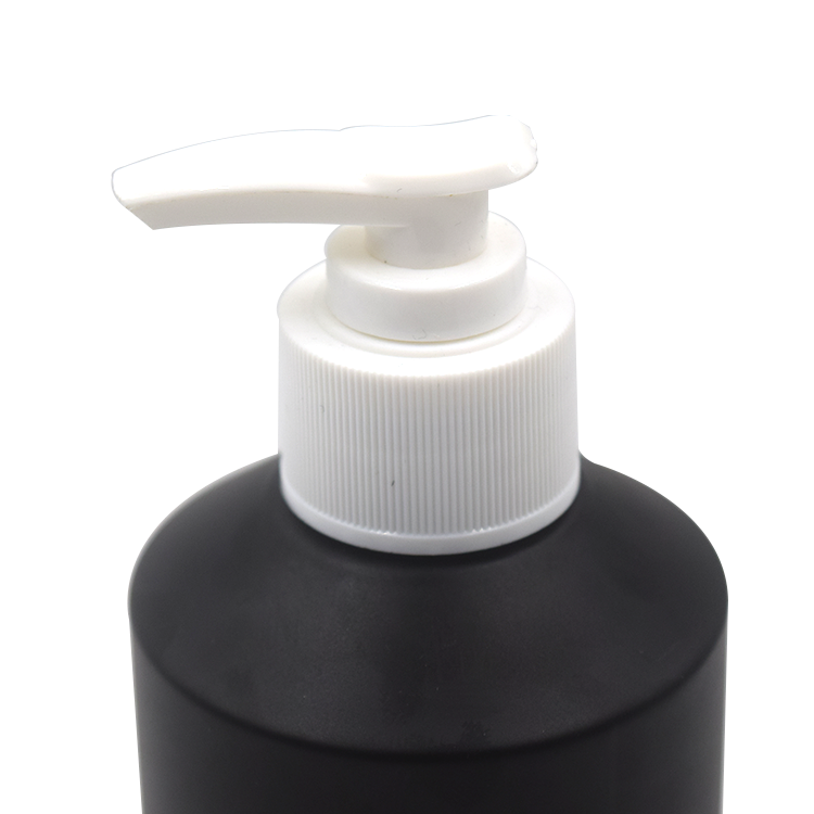 trade assurance wholesale 60ml 125lml 200ml 250ml hot sale frosted matte black glass cosmetic bottle with white plastic pump
