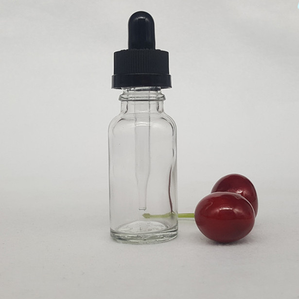 transparent 30ml glass CBD oil bottle with calibrated glass pipette 1oz clear hemp oil container facial oil vial