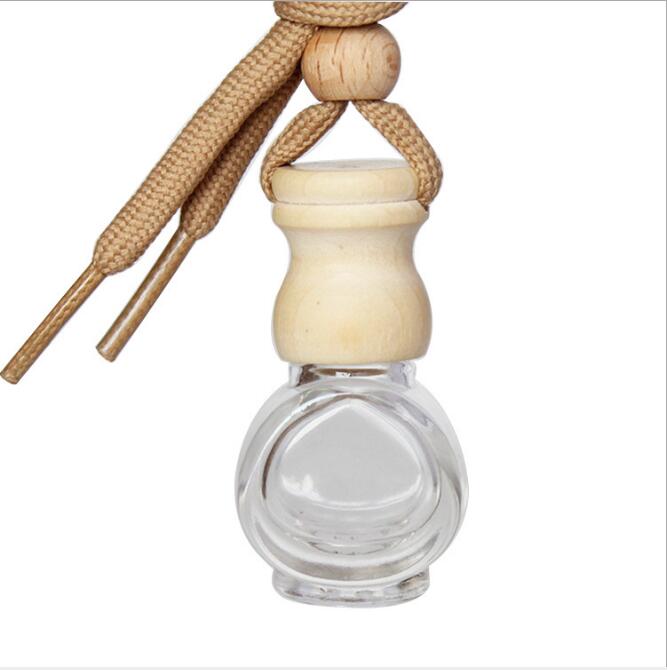transparent air freshener perfume container hanging empty car diffuser bottle for sale