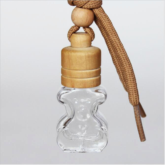 transparent air freshener perfume container hanging empty car diffuser bottle for sale