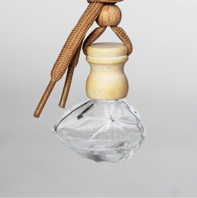 transparent air freshener perfume container hanging empty car diffuser bottle for sale