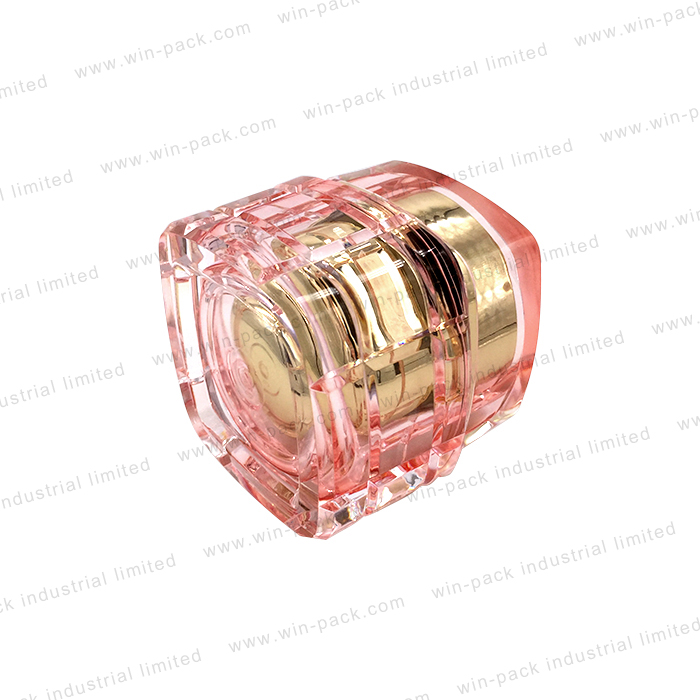 transparent custom pretty luxury square acrylic cosmetic jar 30g 50g packaging