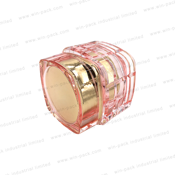 transparent custom pretty luxury square acrylic cosmetic jar 30g 50g packaging