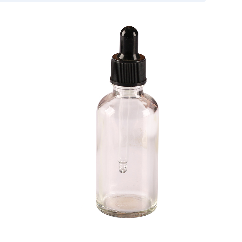 transparent essential oil glass bottle clear glass dropper vials containers for elite fluid perfume sampling bottle glass bottle